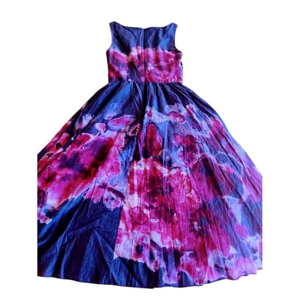 Lela Rose for Target Neiman Marcus Watercolor Floral High Low Dress Silk Blend 2 - Picture 3 of 4